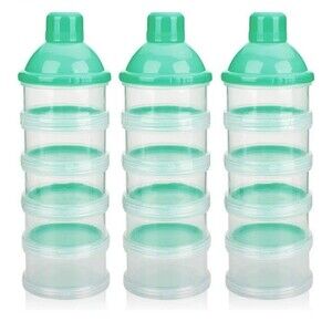 ACCMOR Milk Powder Formula Snack 5 Compartments Stackable Set Of 3 Packs (Bx 23)